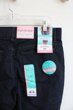 Lee Dark Blue Stretch Waistband Cotton Capris | 12
