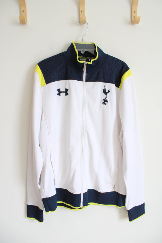 Under Armour Spurs Navy Yellow & White Full Zip Jacket | XL