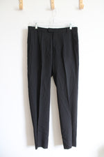 Versace Black Wool Trouser Pants | 46