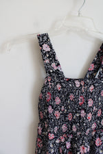 NEW LOFT Blue & Pink Floral Jumpsuit | XXS Petite
