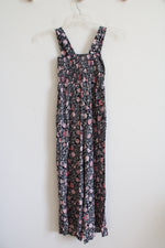NEW LOFT Blue & Pink Floral Jumpsuit | XXS Petite
