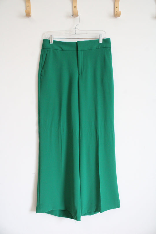 Banana Republic Kelly Green Wide Leg Trouser Pants | 4