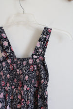 NEW LOFT Blue & Pink Floral Jumpsuit | XXS Petite