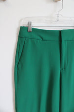 Banana Republic Kelly Green Wide Leg Trouser Pants | 4