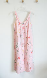 NEW Bedhead Pajamas Light Pink Floral Cotton Nightgown | XS