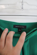 Banana Republic Kelly Green Wide Leg Trouser Pants | 4