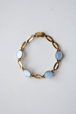 Blue Moonstone 12K Yellow Gold Fill Bracelet