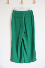 Banana Republic Kelly Green Wide Leg Trouser Pants | 4