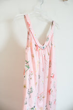 NEW Bedhead Pajamas Light Pink Floral Cotton Nightgown | XS
