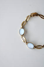 Blue Moonstone 12K Yellow Gold Fill Bracelet