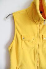 Chaps Sport Yellow Fleece Vest | XL