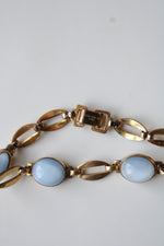 Blue Moonstone 12K Yellow Gold Fill Bracelet