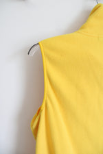 Chaps Sport Yellow Fleece Vest | XL