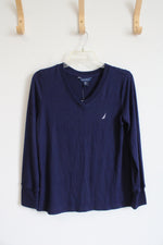 NEW Nautica Navy Soft Long Sleeved Top