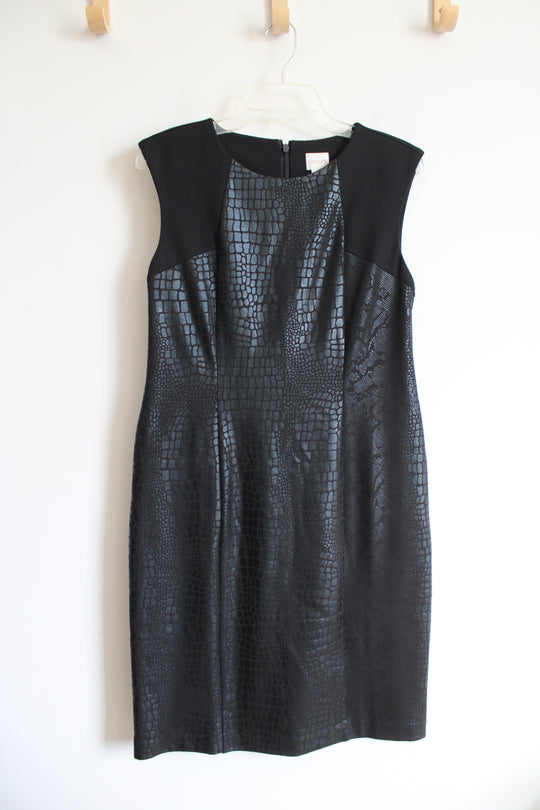 Chico's Black Snakeskin Sheath Dress | 0 (S)