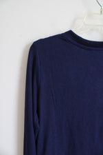 NEW Nautica Navy Soft Long Sleeved Top