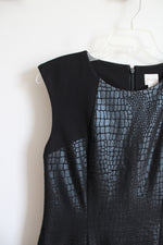 Chico's Black Snakeskin Sheath Dress | 0 (S)