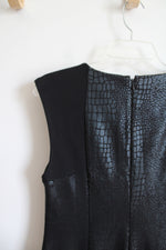 Chico's Black Snakeskin Sheath Dress | 0 (S)