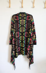 No Boundaries Pink and Black Open-Faced Cardigan | M