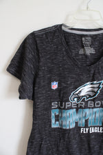 NFL Pro Line Fanatics Gray Philadelphia Eagles Superbowl Champions LIII Shirt | XL