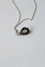Blue Moonstone Silver Necklace
