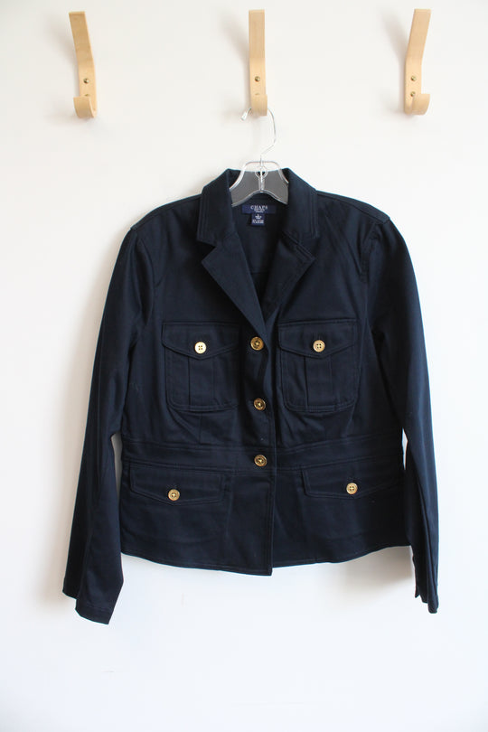 Chaps Blue Cotton Jacket | P L