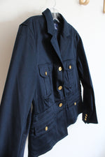 Chaps Blue Cotton Jacket | P L