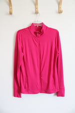 Danskin Now Pink Polyester Zipper Jacket | L