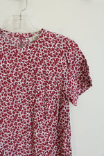 NEW LOFT Pink & White Floral Shift Dress | 0 Petite