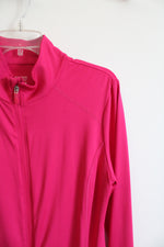Danskin Now Pink Polyester Zipper Jacket | L