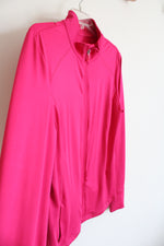 Danskin Now Pink Polyester Zipper Jacket | L