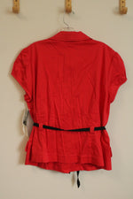NEW Studio One Coral Puffed Short Sleeved Blazer | 16