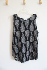 Old Navy Black and White Floral Dress | XL