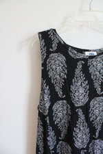 Old Navy Black and White Floral Dress | XL