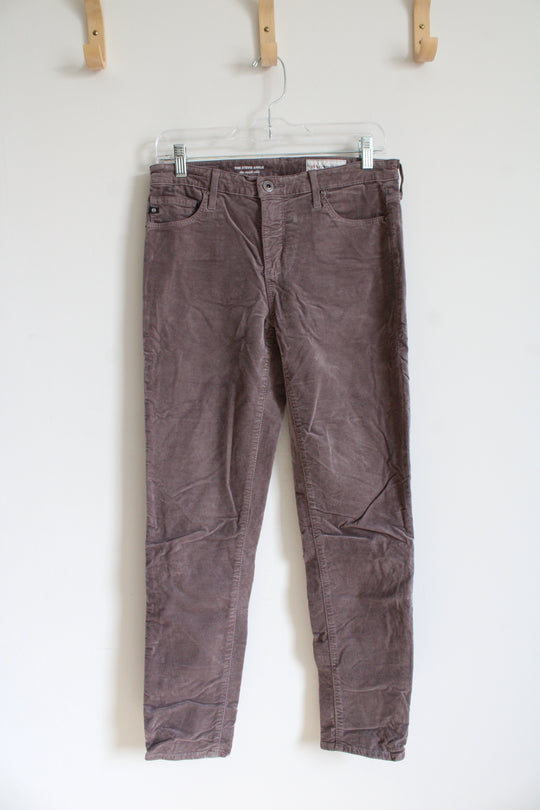 Anthropologie Slim Straight The Stevie Ankle Brown Corduroy Pants | 28R