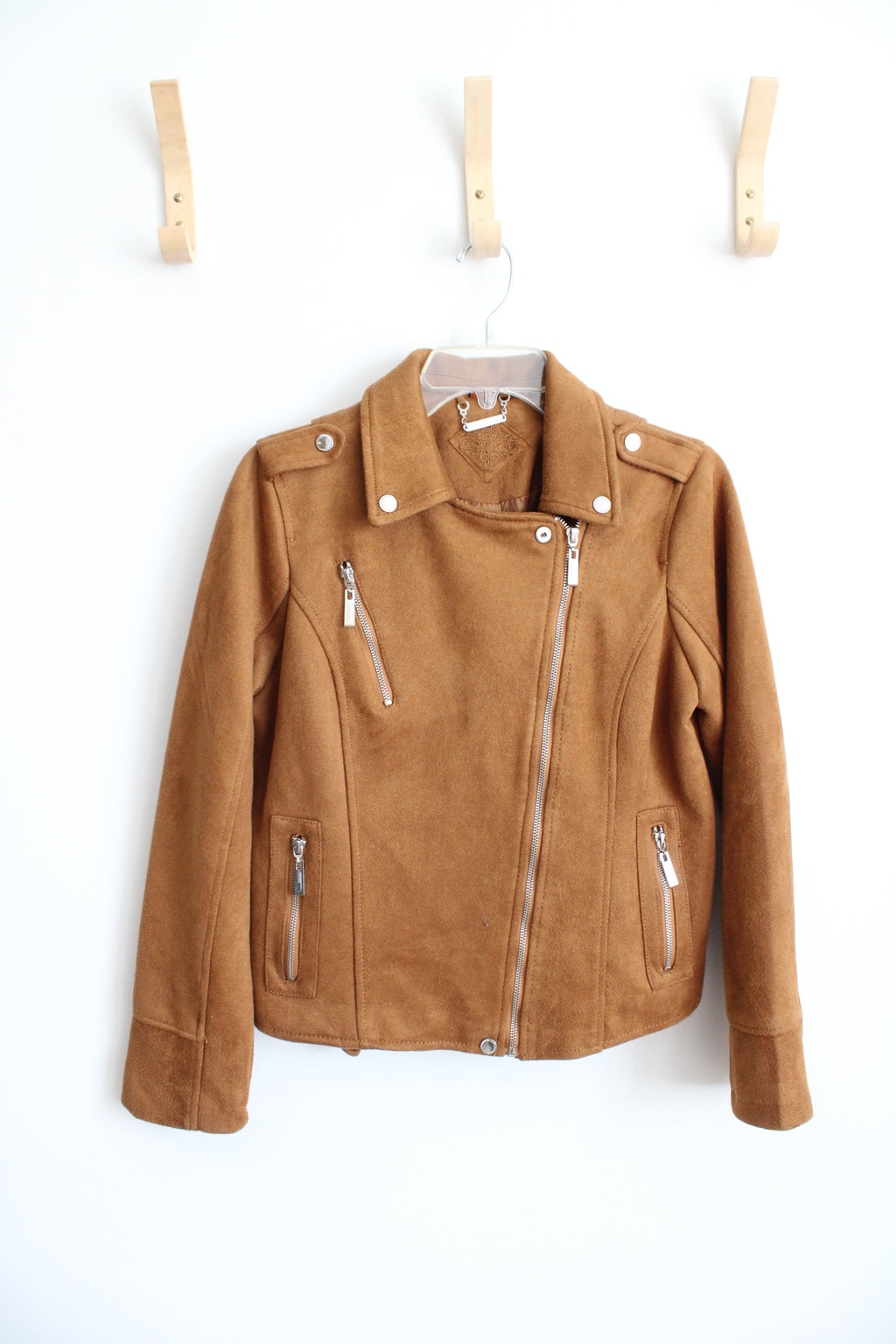 Jou Jou Faux Suede Moto Jacket | L