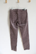 Anthropologie Slim Straight The Stevie Ankle Brown Corduroy Pants | 28R