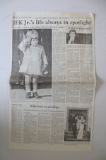 The Patriot News Collection Of Newspapers About JFK Jr.'s Accident & Death