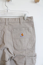 Carhartt Relaxed Fit Tan Carpenter Shorts | 32X11