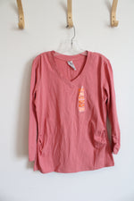 RBX Peach Cotton Long-Sleeved Top | M