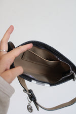 Micahel Kors Gray Black Monogram Belt Bag | L/XL