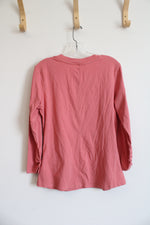 RBX Peach Cotton Long-Sleeved Top | M