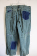 NEW FUBU Vintage Patchwork Embroidered Jeans | 48X34