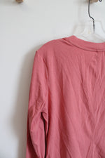 RBX Peach Cotton Long-Sleeved Top | M