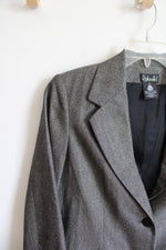Rafaella Gray Herringbone Wool Blazer | 12