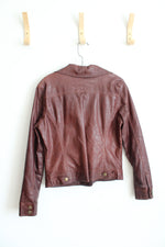 Jou Jou Red Leather Jacket | M