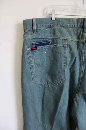 NEW FUBU Vintage Patchwork Embroidered Jeans | 48X34