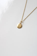 "J" Initial Gold Coated Sterling Silver Necklace