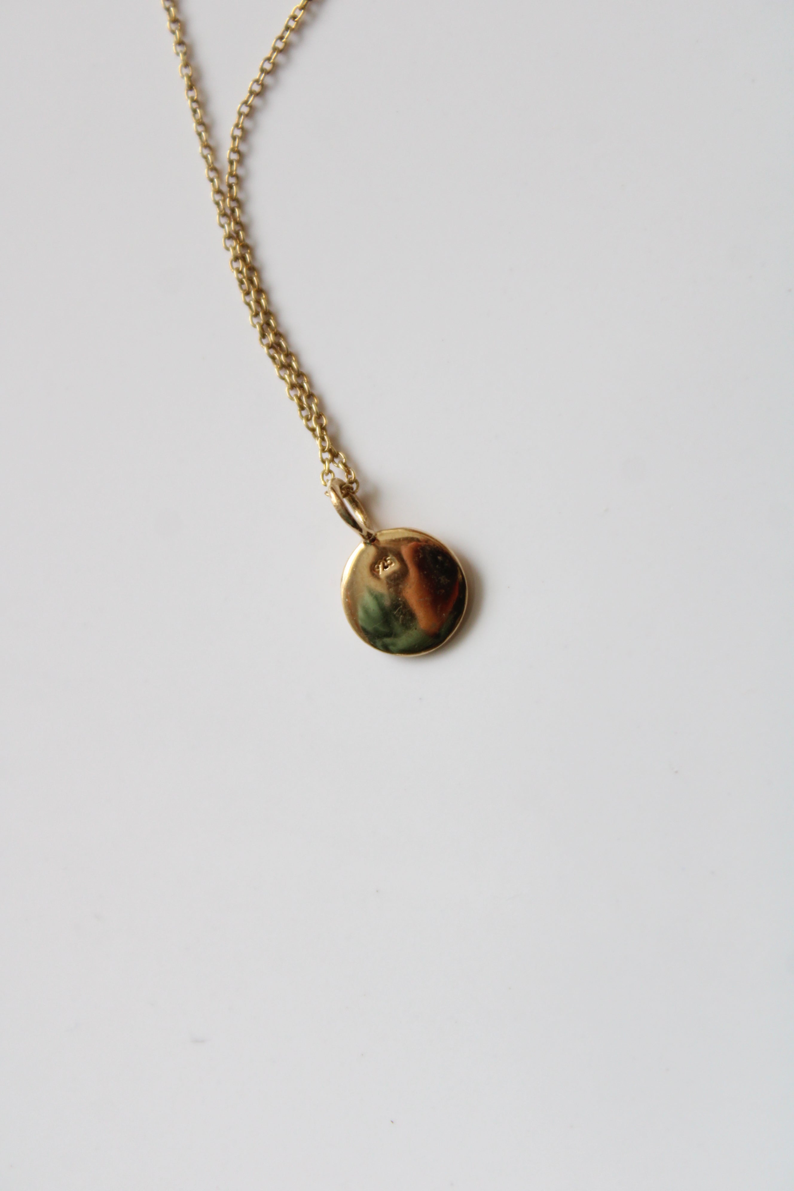 "J" Initial Gold Coated Sterling Silver Necklace