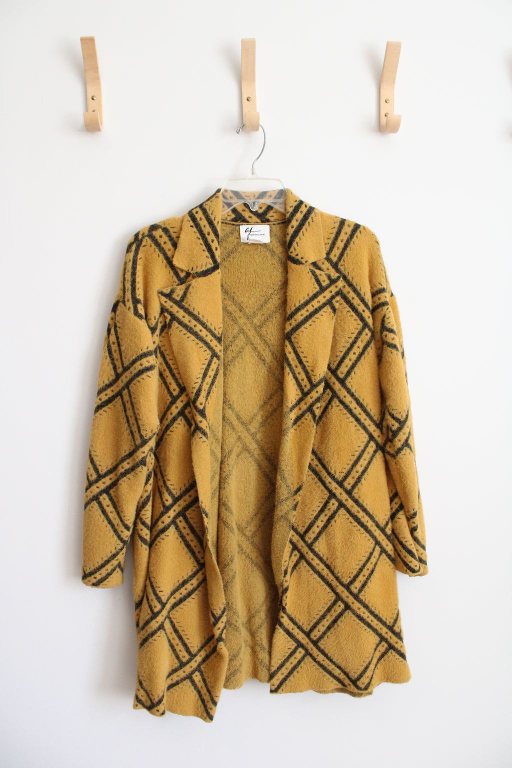 Andrea Jovine Long Gold & Black Cardigan | L